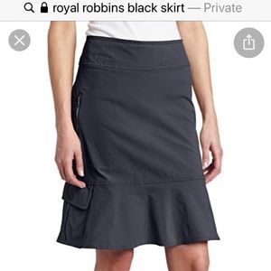 Black Royal Robbins skirt